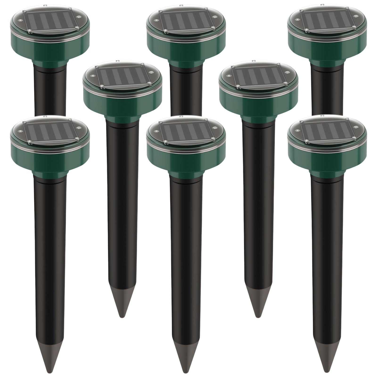 ZLieatmp solar mole repellent stake outdoors deters burrowing pests for a healthier lawn.