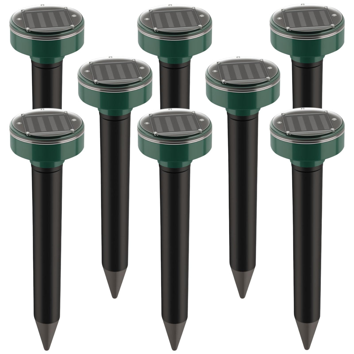 ZLieatmp solar mole repellent stake outdoors deters burrowing pests for a healthier lawn.