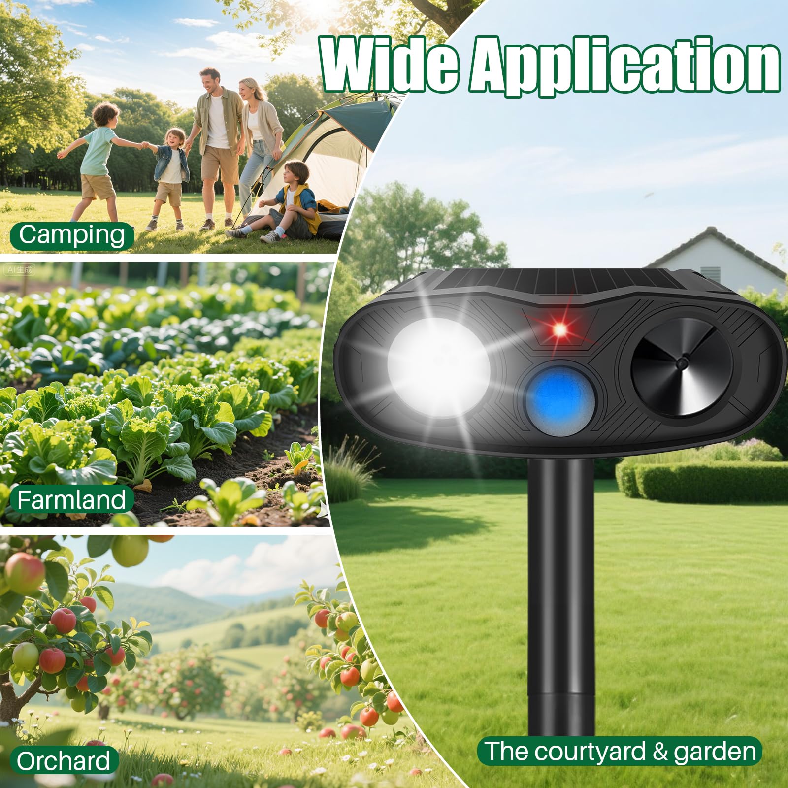 ZLieatmp mounted height 9-10 inches ensures optimal sun exposure.