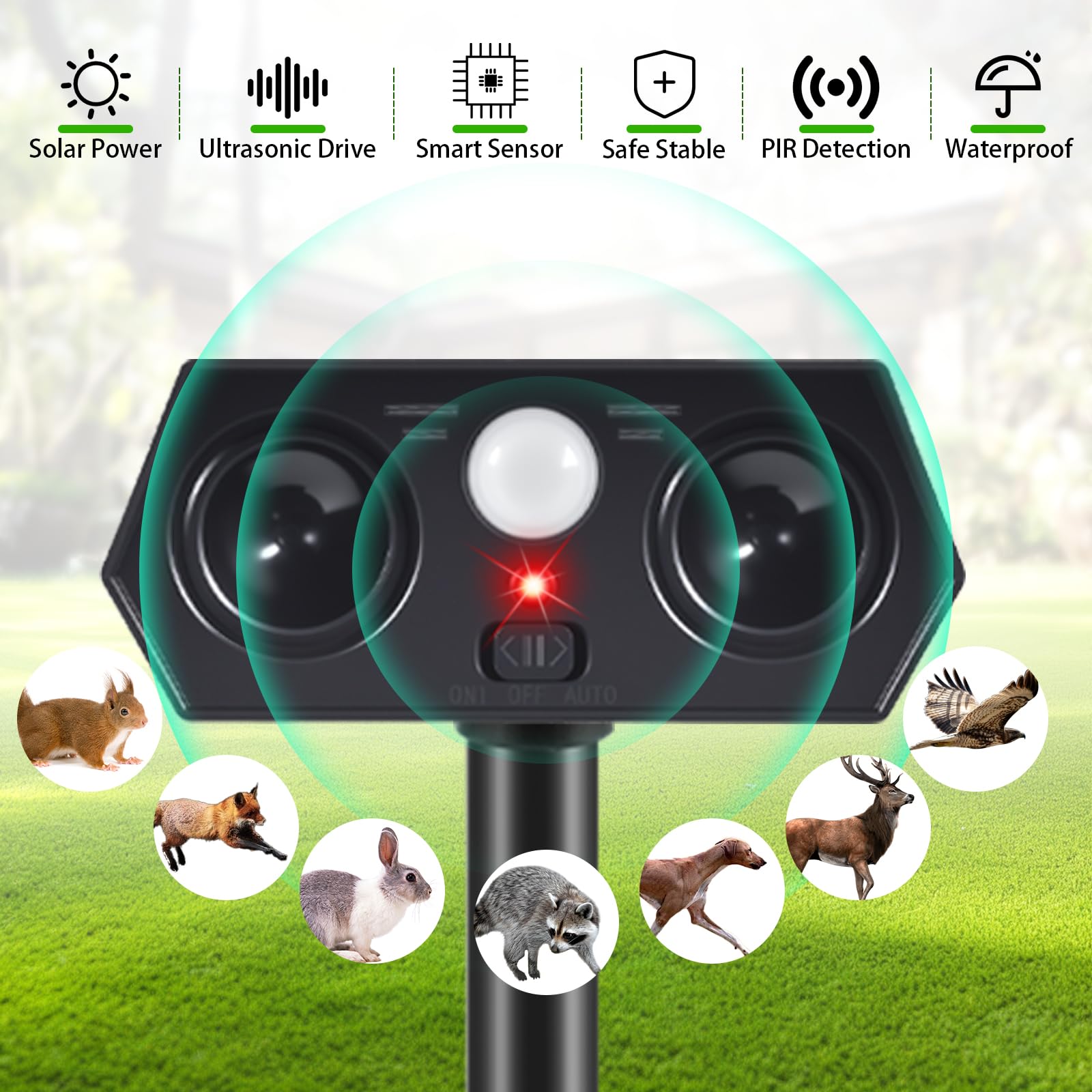 ZLieatmp PIR motion sensor demonstrates wide-area wildlife detection.