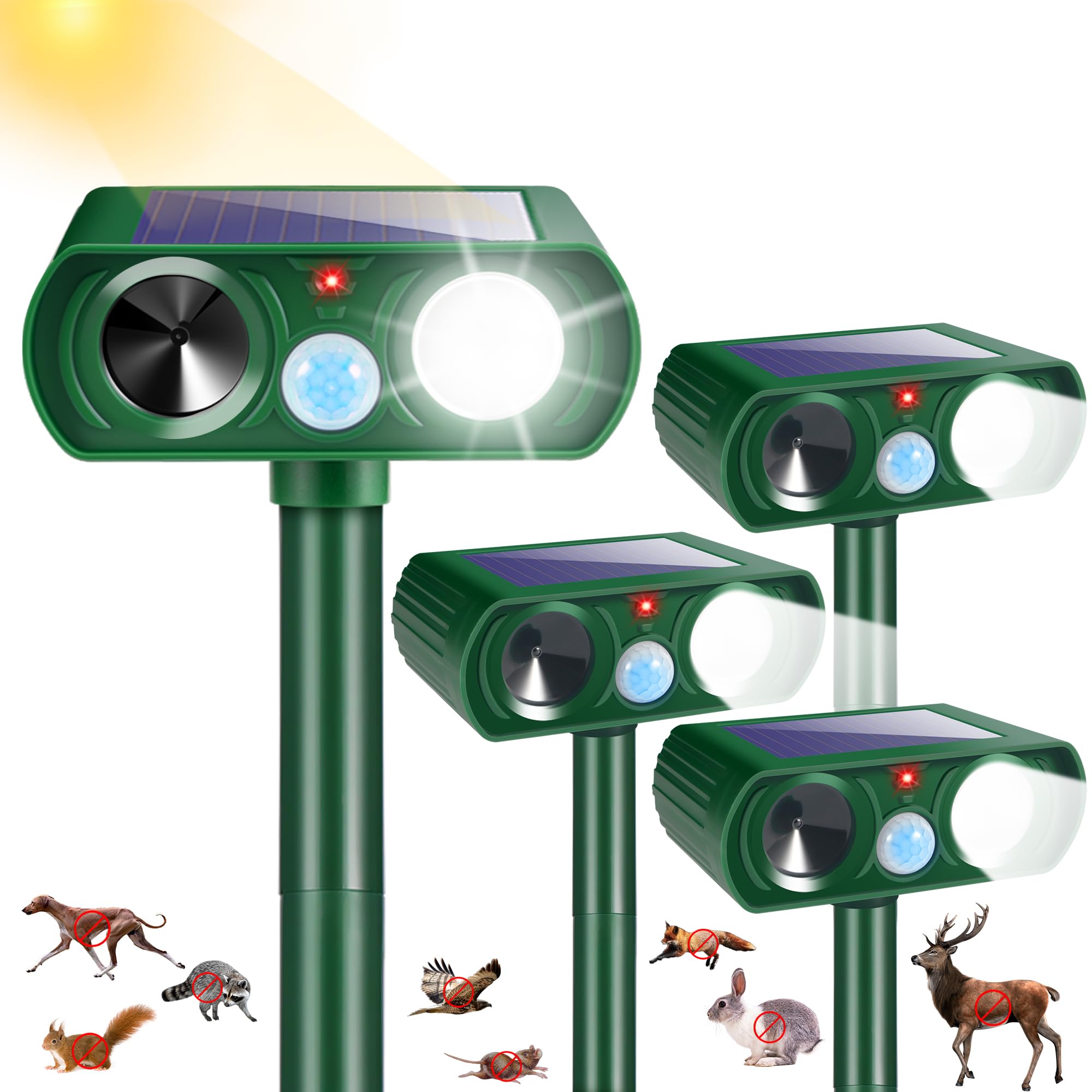 ZLieatmp Sonic Fortress Pro motion sensor activates deterrence up to 30 feet.