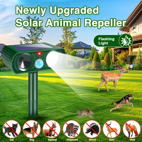 ZLieatmp Sonic Fortress Pro ultrasonic waves deter animals before entry.