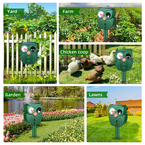 ZLieatmp ultrasonic deterrent reduces pests without traps.