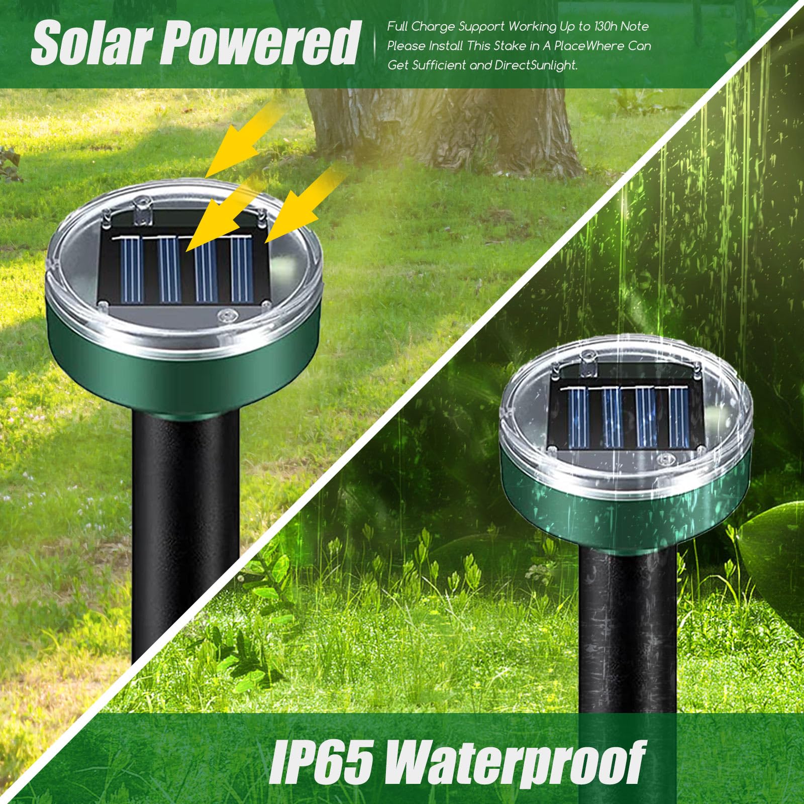 Waterproof chipmunk repellent stake from ZLieatmp keeps play areas pest‑free.