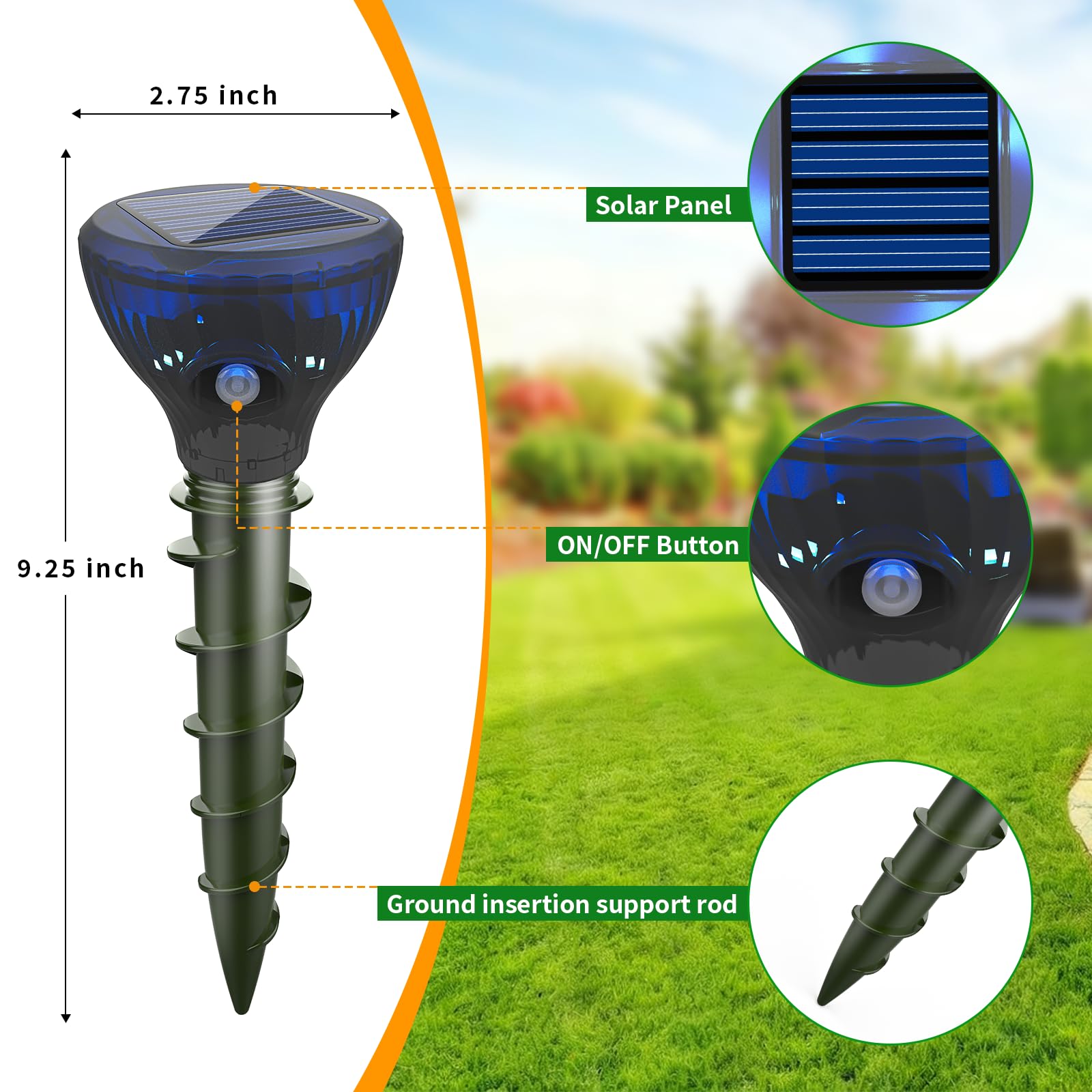 ZLieatmp covers up to 7,000 square feet for large yard protection