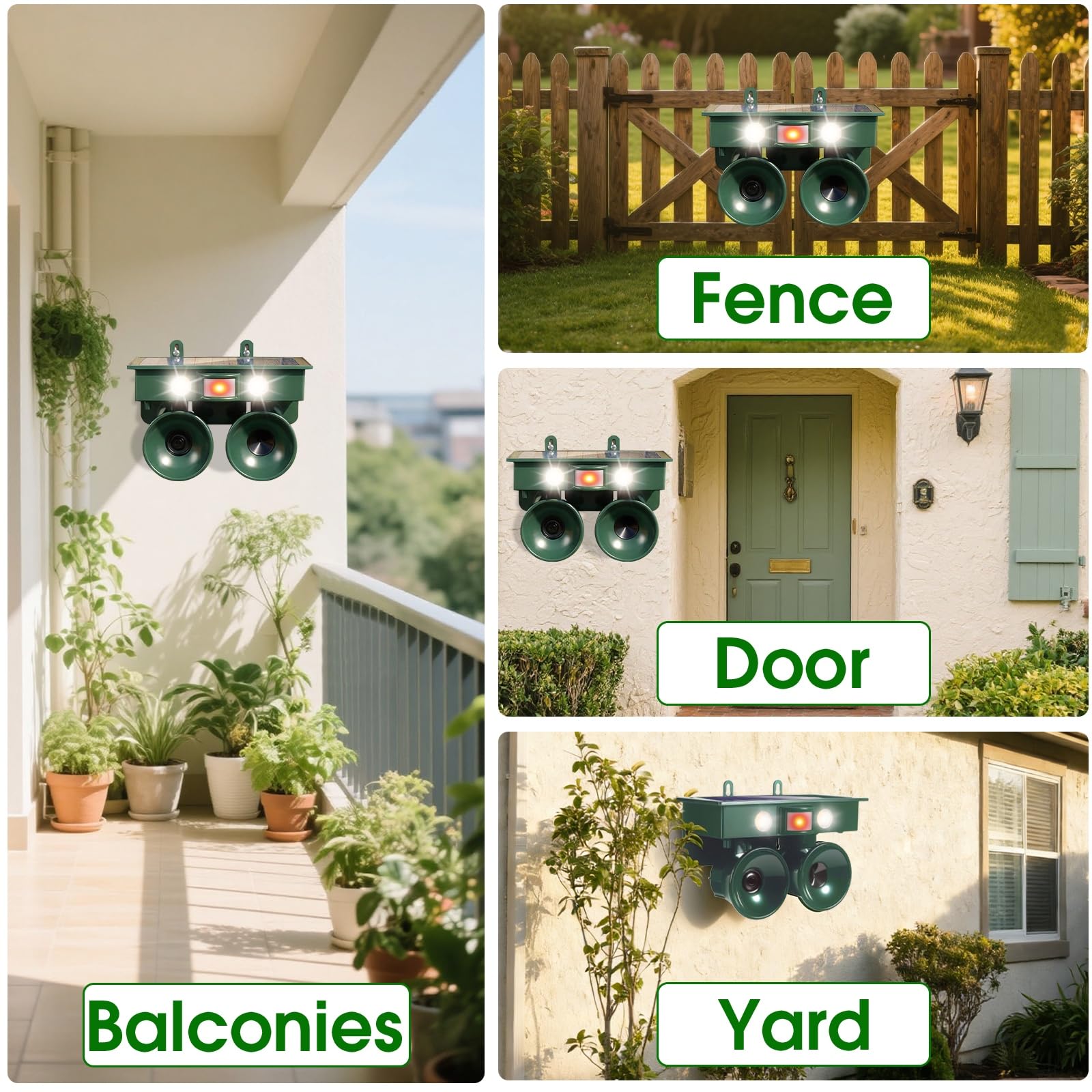 ZLieatmp yard protection across patios and farms for wildlife deterrence.