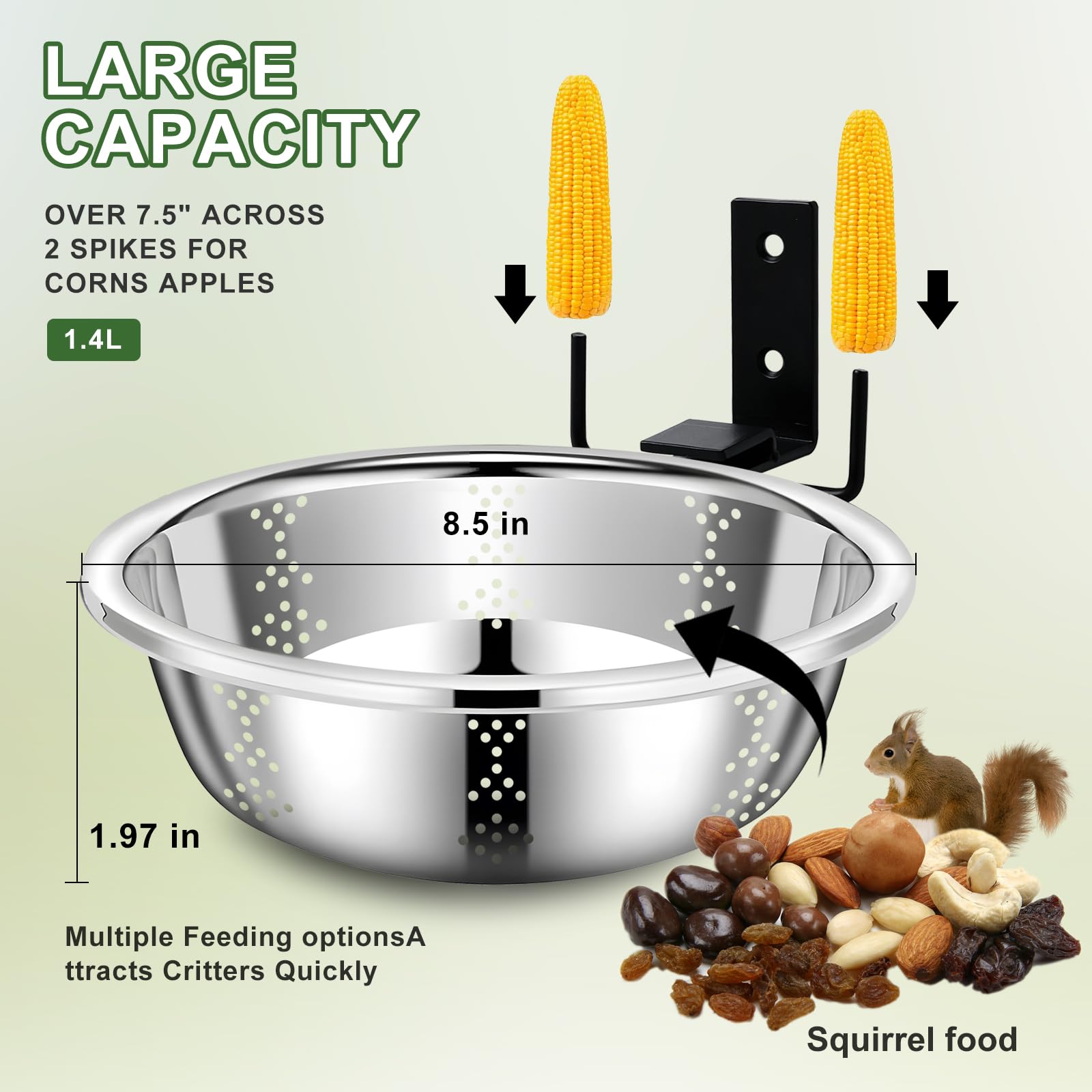 Zliiesns removable bowl enables quick cleaning and refilling.