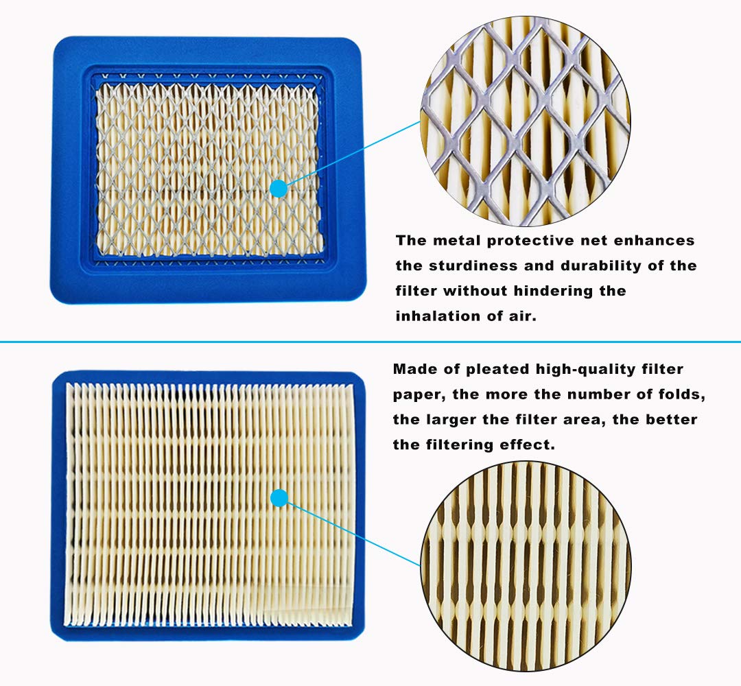 ZLKSKER 491588S air filter closeup shows durable mesh and paper element.
