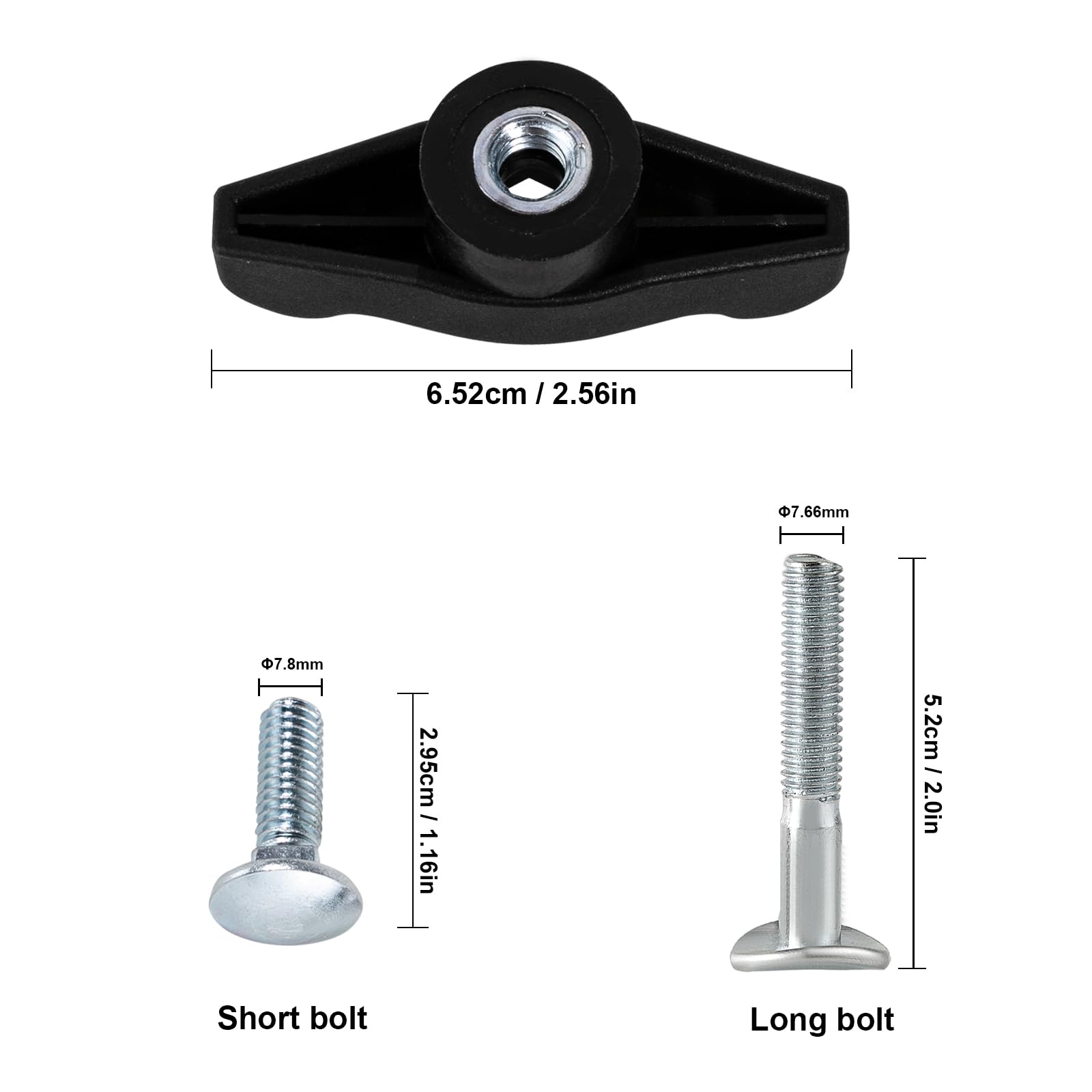 ZLKSKER long bolts (7.66 mm) offer sturdy fastening
