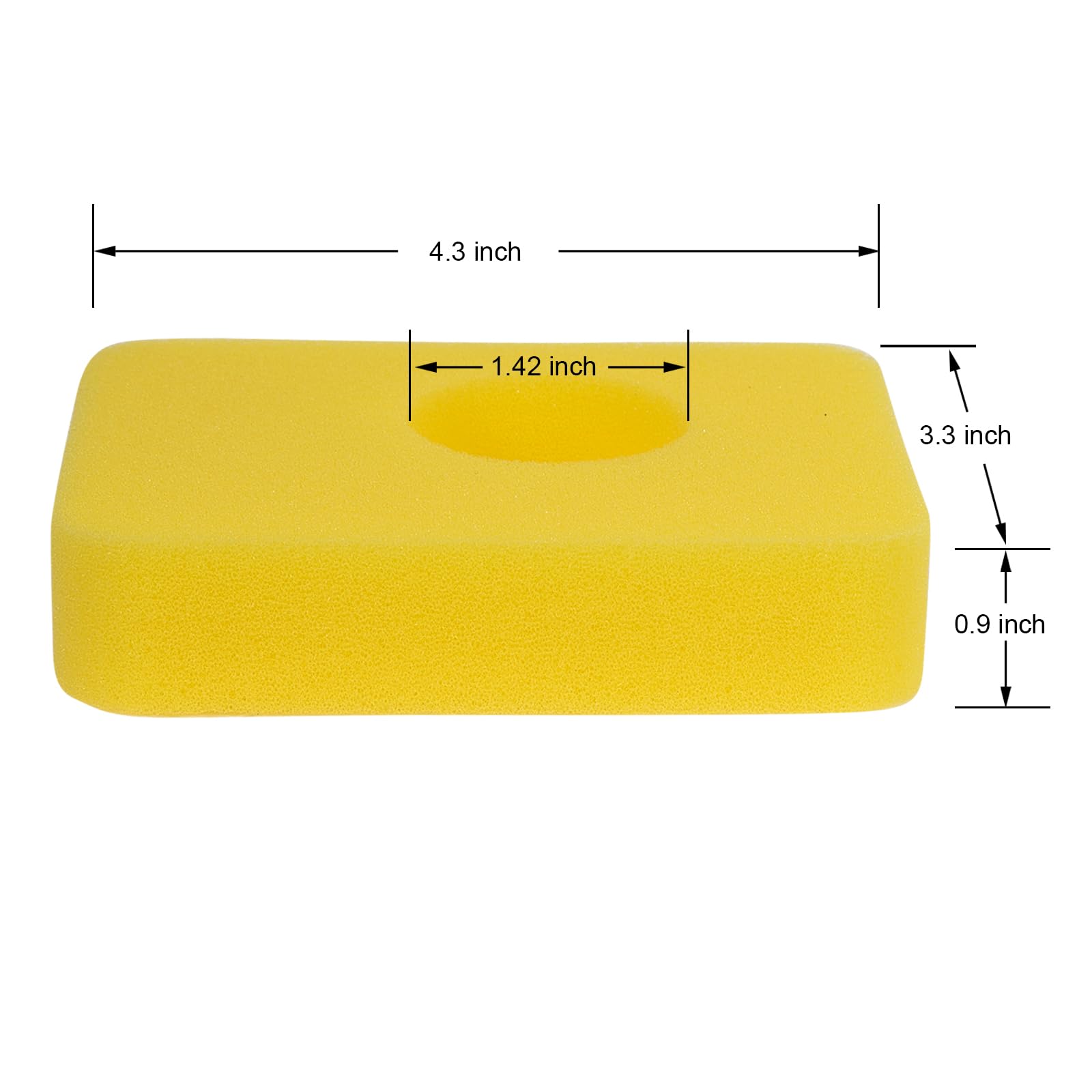 ZLKSKER two-pack foam air filter for quick maintenance