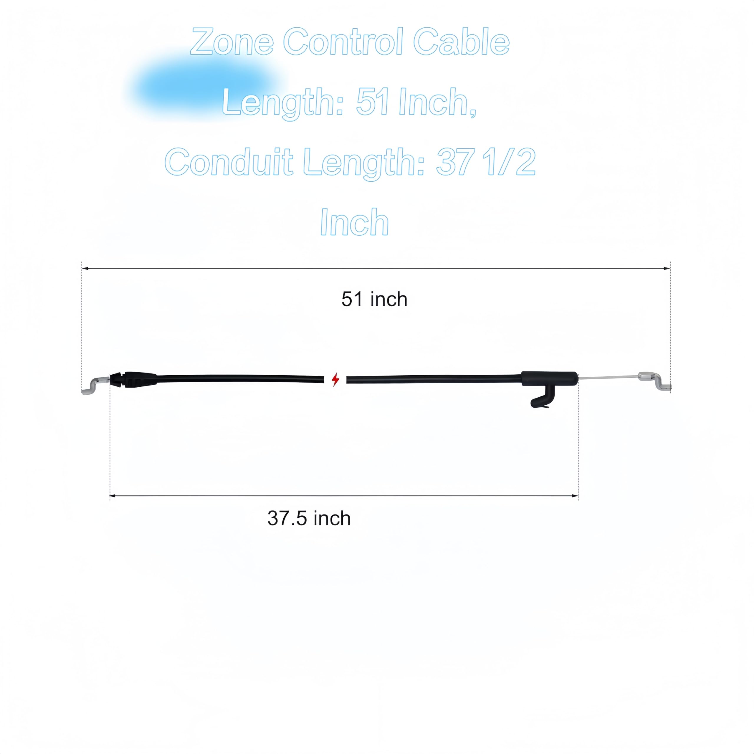 ZLLITONS 21-inch walk-behind mower cable for reliable control