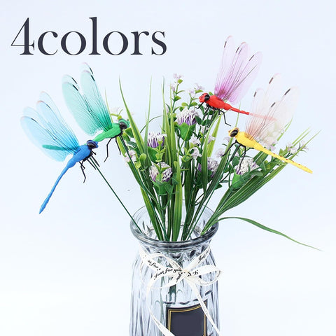 ZLMC dragonfly clip waterproof PVC body withstands rain for durable decor.