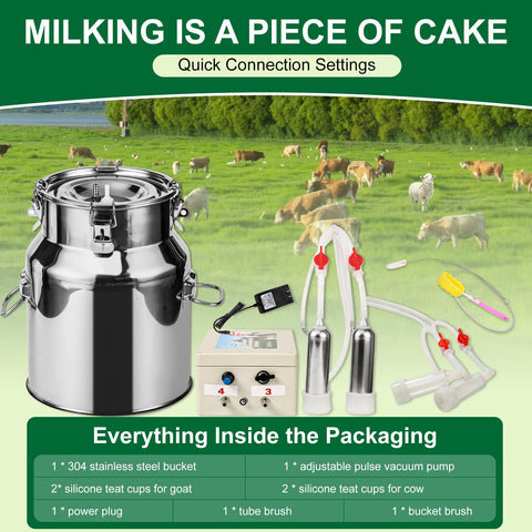 Zlshmoee milking system with built-in rechargeable battery for portable use