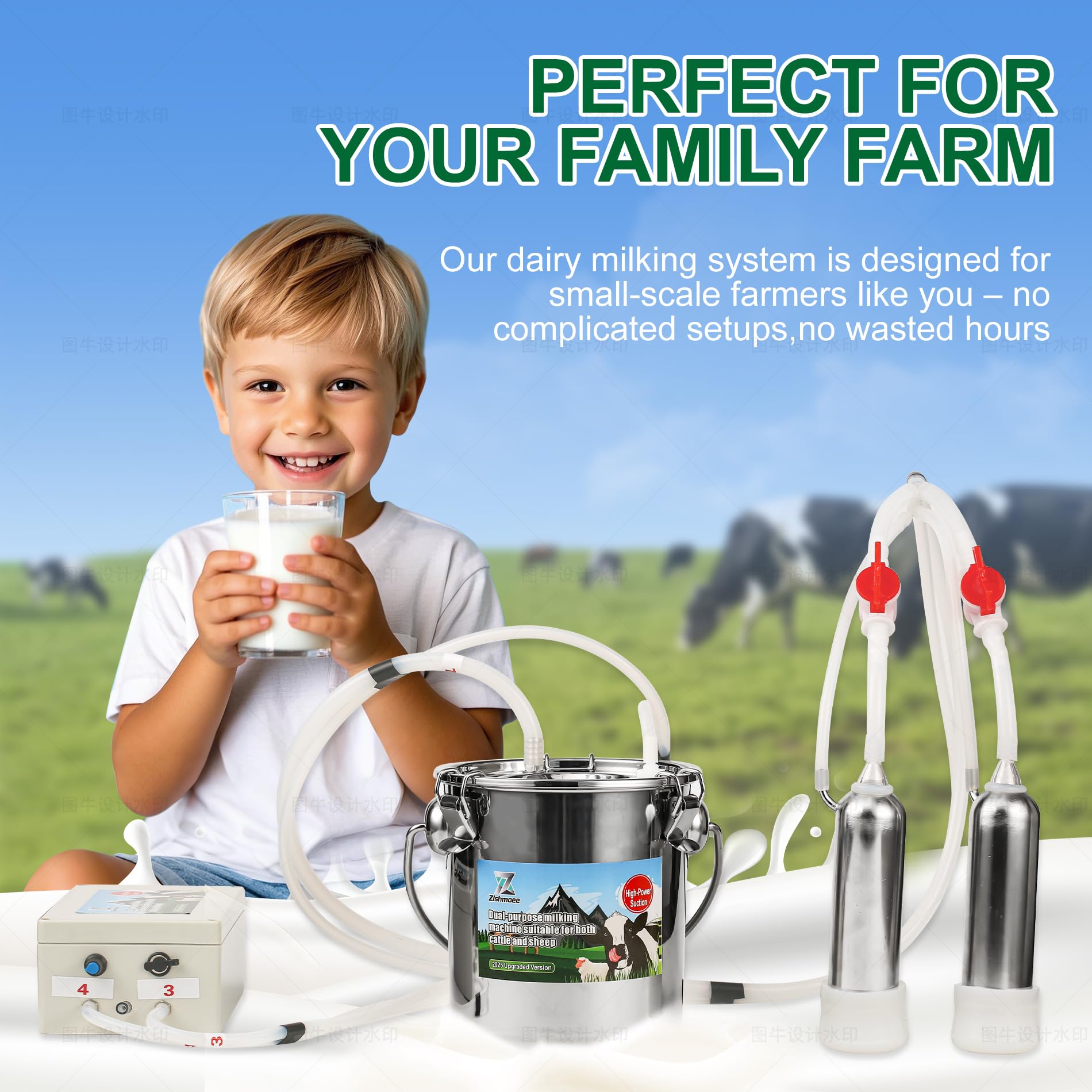 Zlshmoee food-grade silicone hoses keep dairy use safe.