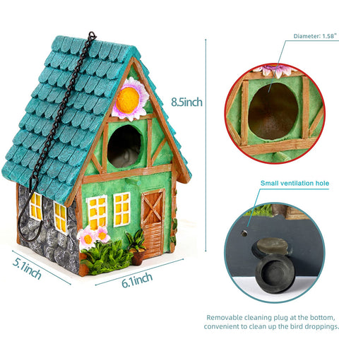 ZLSZTMI bird house bottom cleaning plug, easy maintenance.