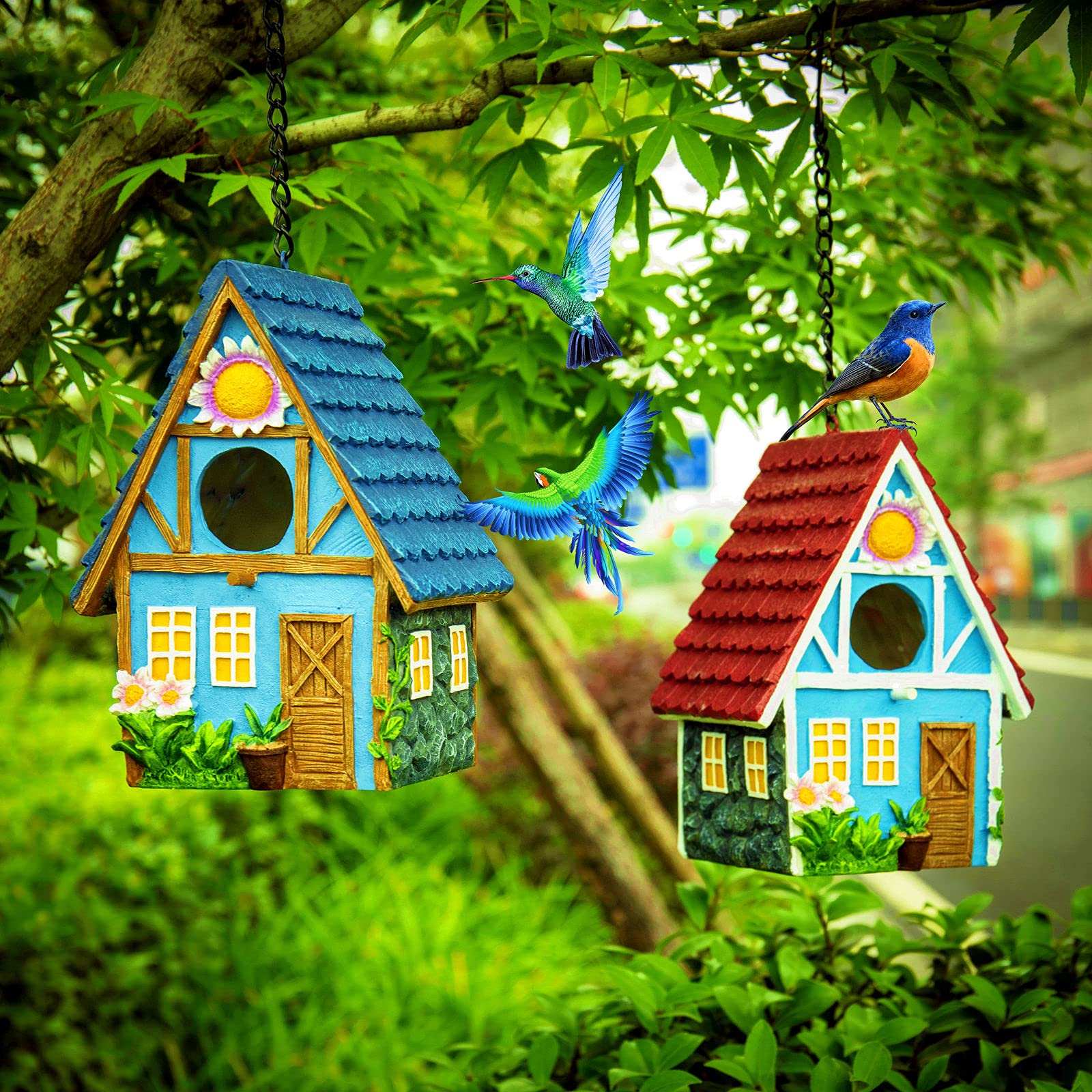 ZLSZTMI patio decoration and wildlife-friendly bird home for your yard.