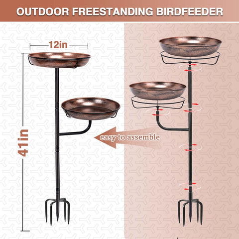 ZMCYNG vintage copper coating blends with garden surroundings