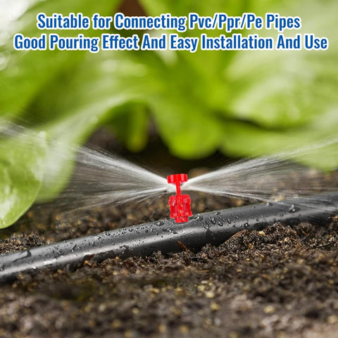 ZMLTLMG versatile emitters suit greenhouses, gardens, and flower beds.