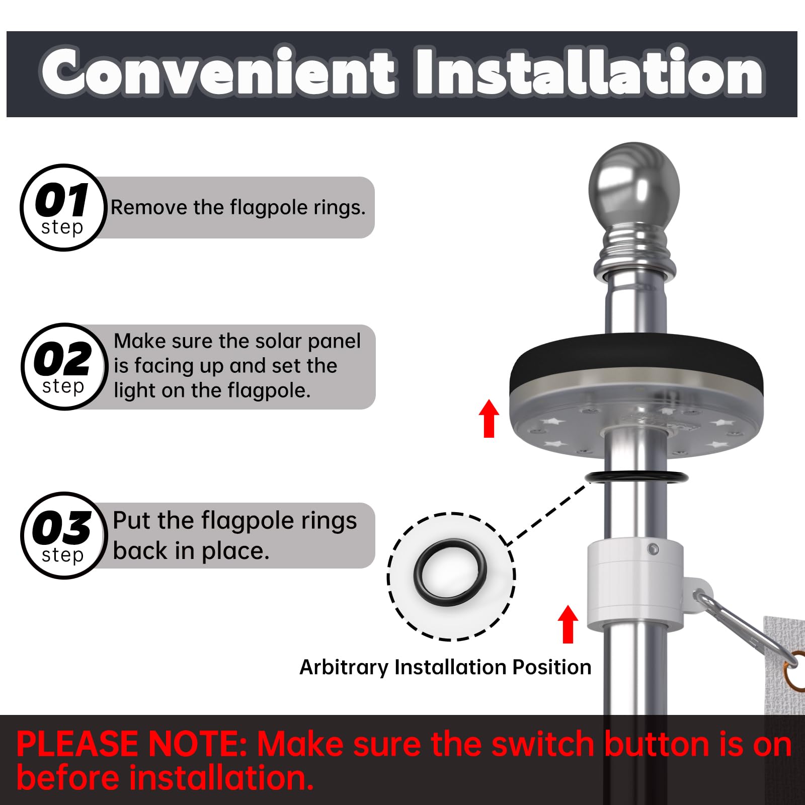 ZMTECH 45-degree install recommended for optimal solar charging