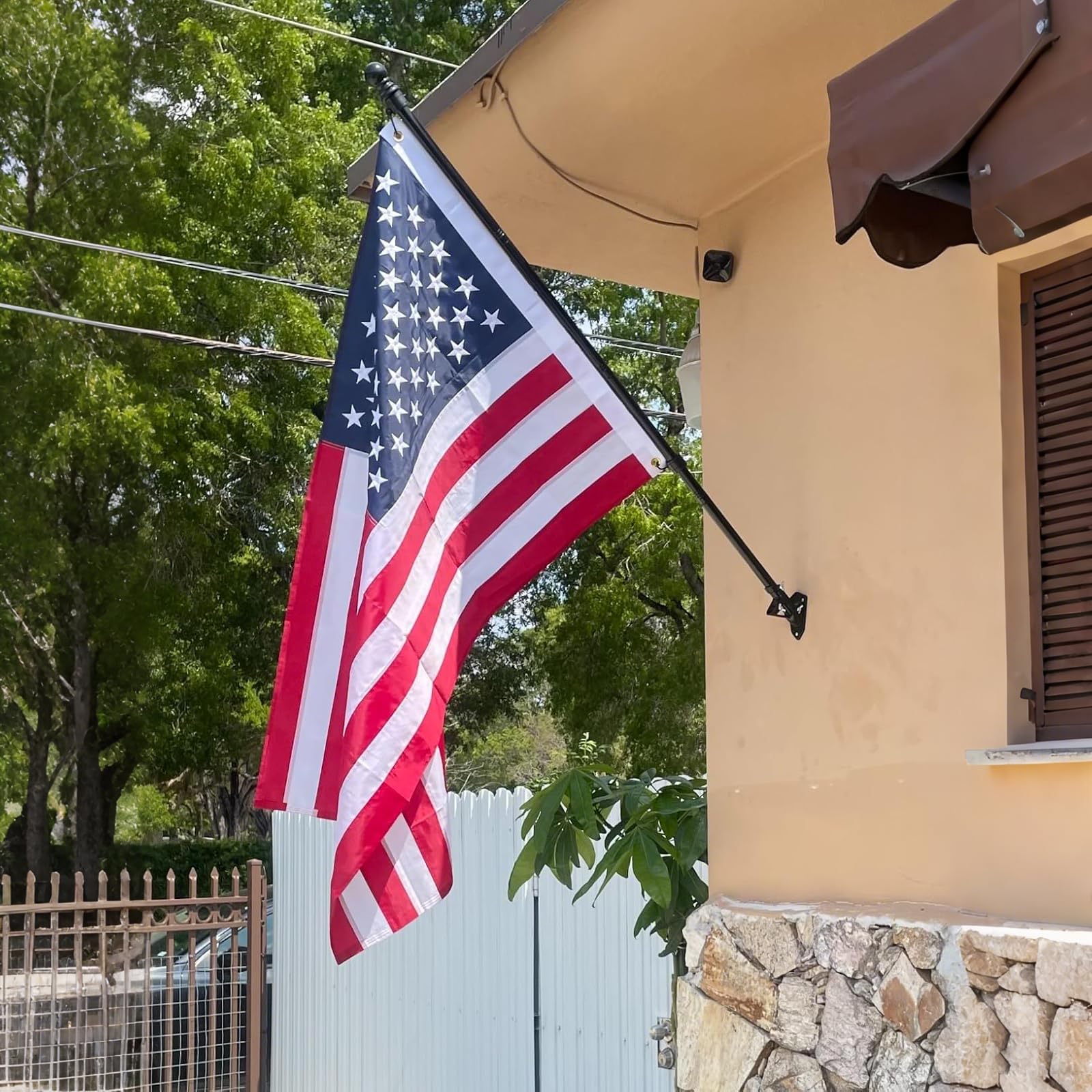 ZMTECH embroidered US flag 3x5 for vibrant outdoor display