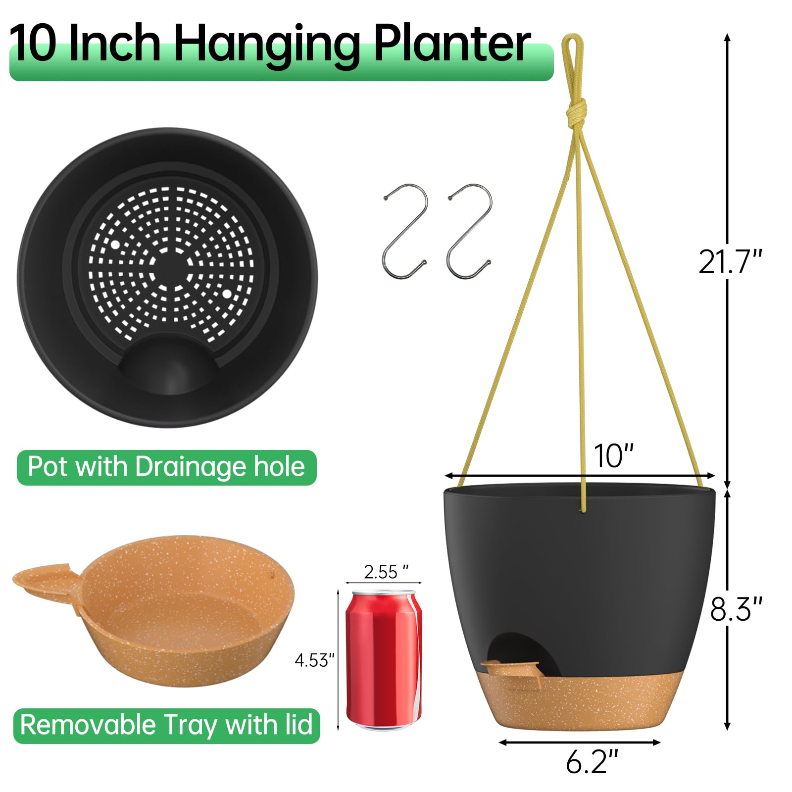 ZMTECH drainage holes promote aerated soil for healthier roots.