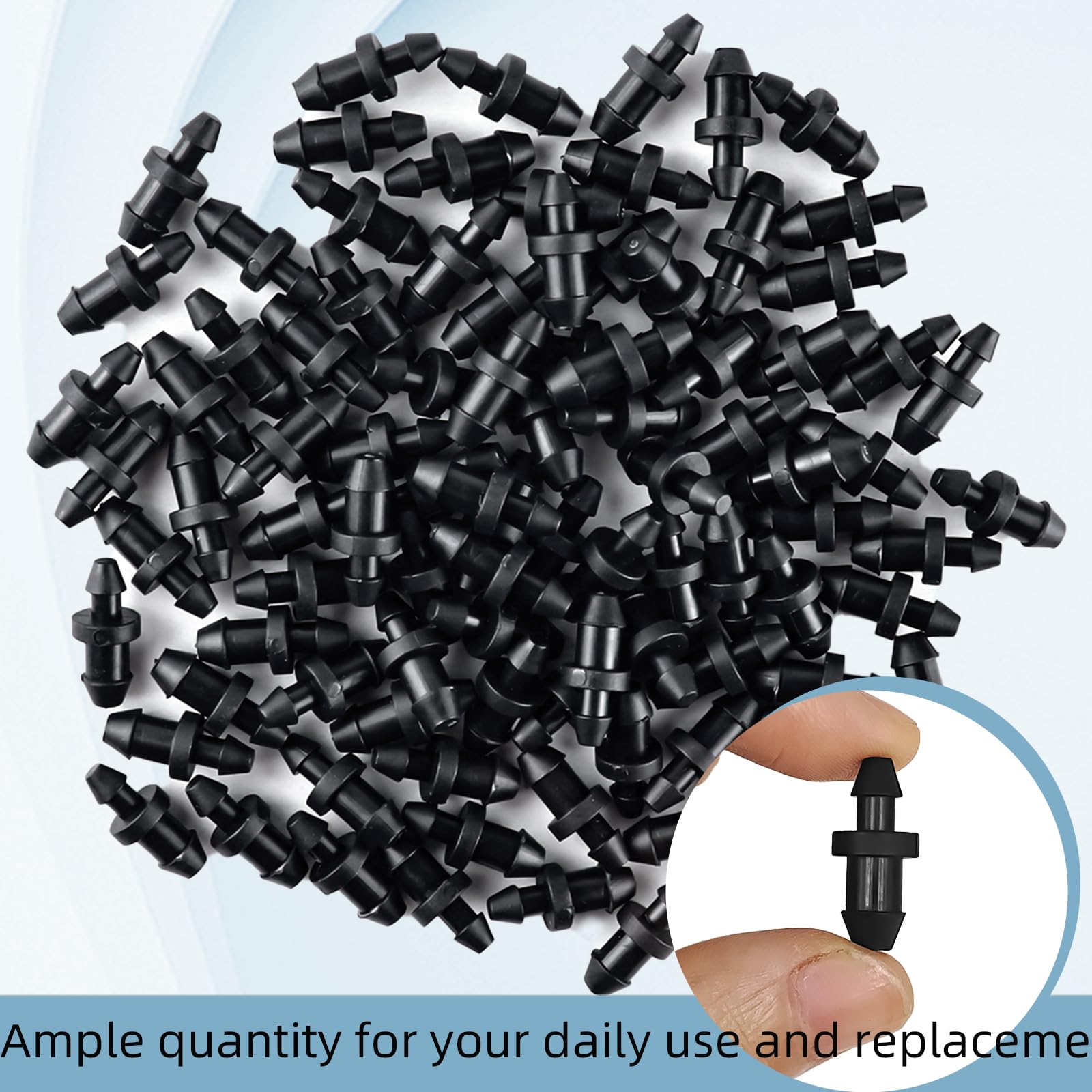 ZNBSIXP barbed end plug-fit keeps tubing secure and leak-free.