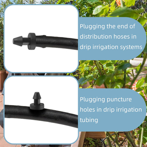 ZNBSIXP easy-install plugs enable tool-free irrigation setup.