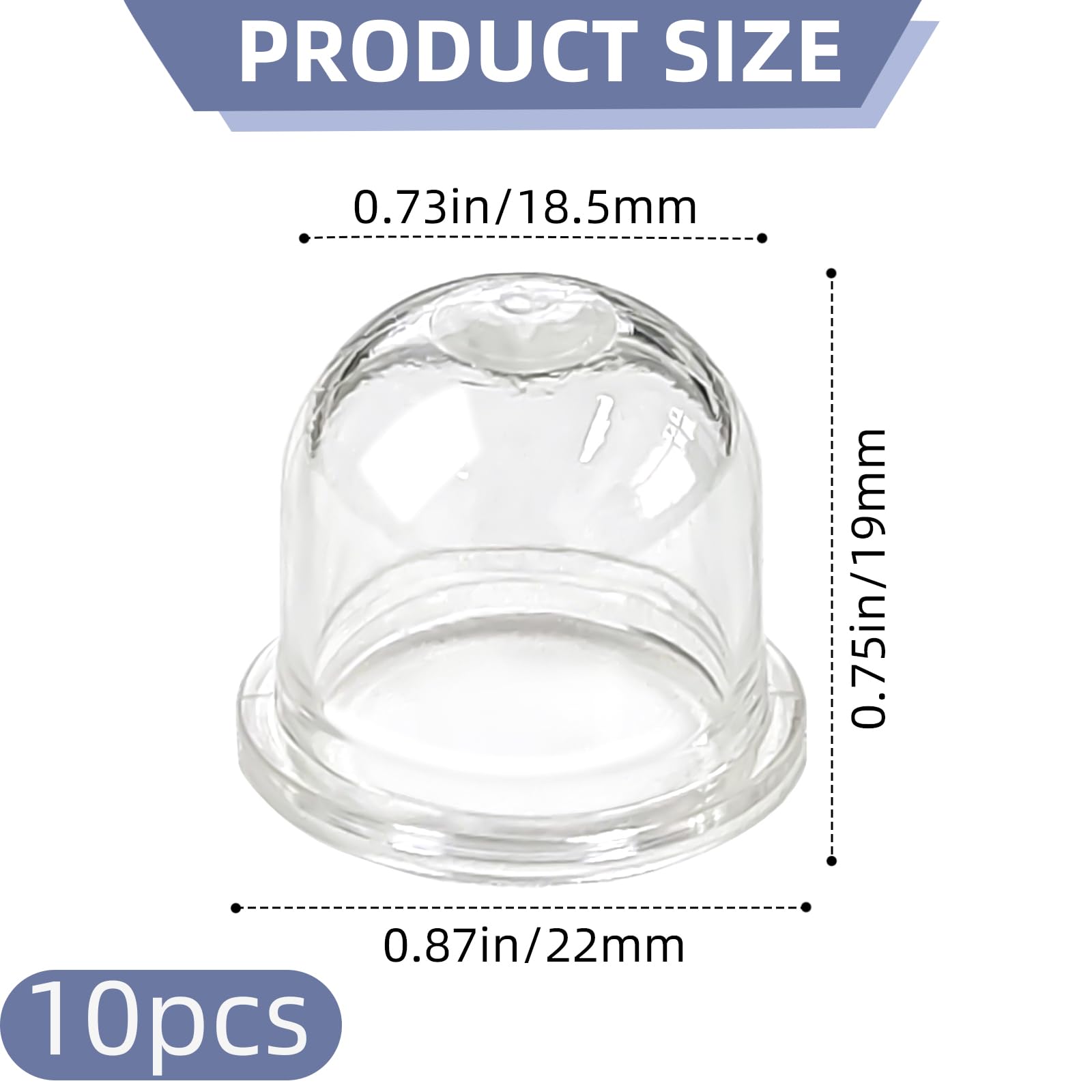 ZNBSIXP Silicone primer bulb durable material for long-term use.