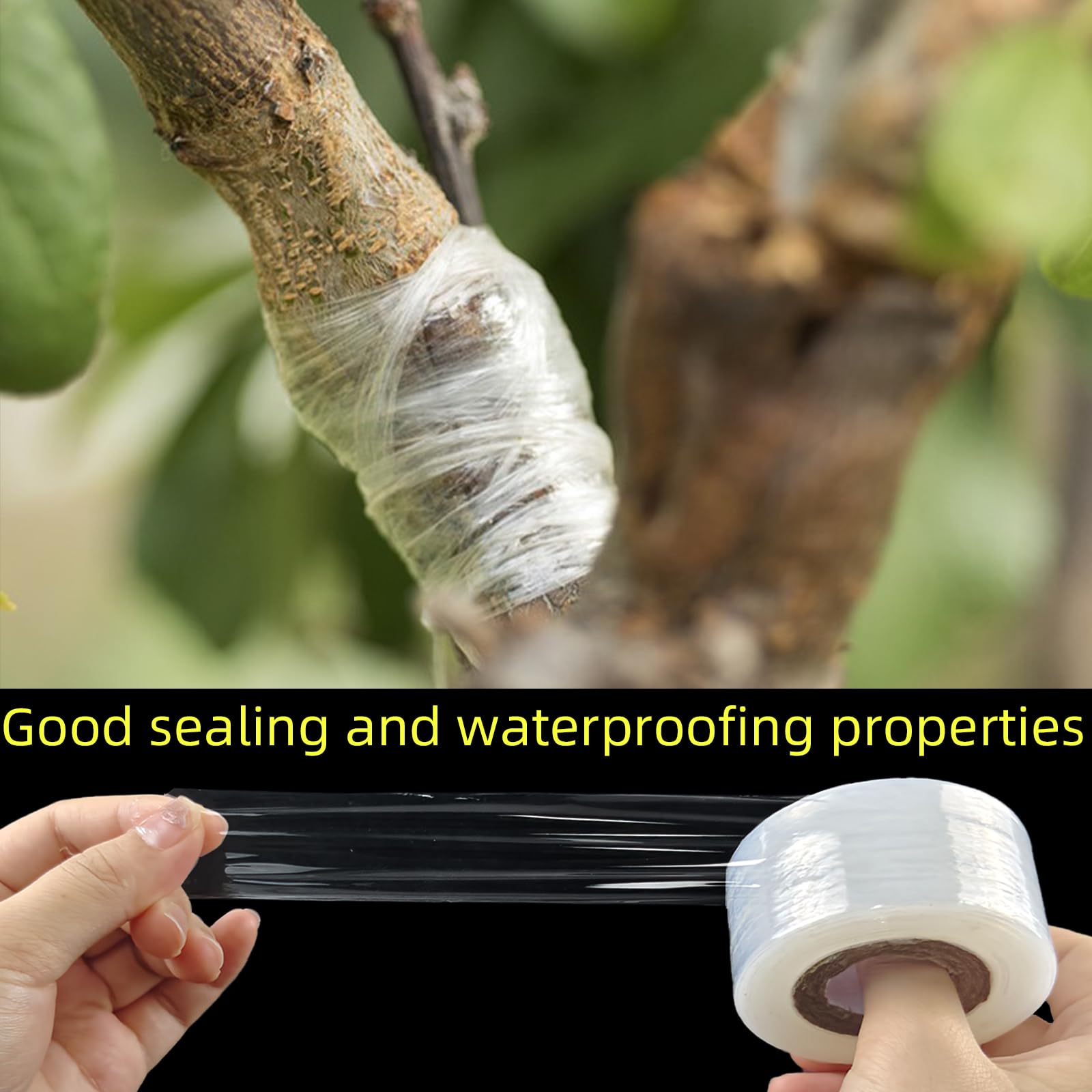 ZNBSIXP grafting tape conforms to plant surface during growth.