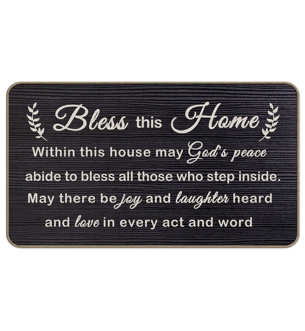 ZNGFON Bless This Home doormat at the front door traps dirt and welcomes guests
