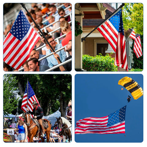 ZNNOPAX outdoor-ready flag kit for year-round front-yard display