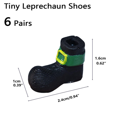 ZNTU leprechaun shoes with gold buckles add festive detail to decor