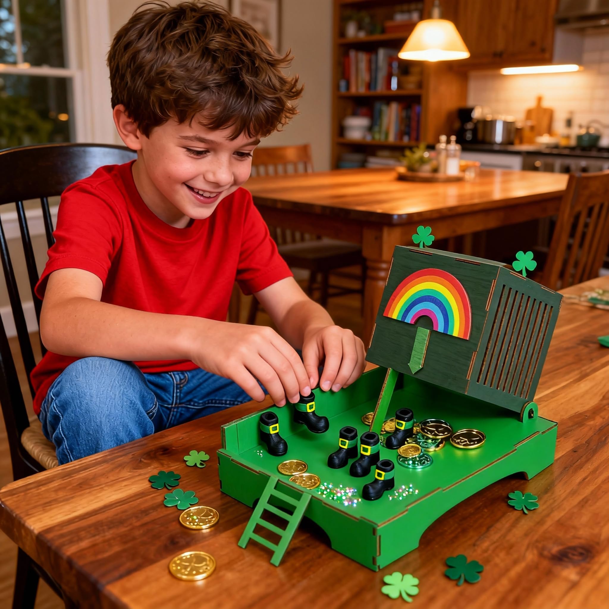 ZNTU miniature leprechaun footwear accents holiday table decor