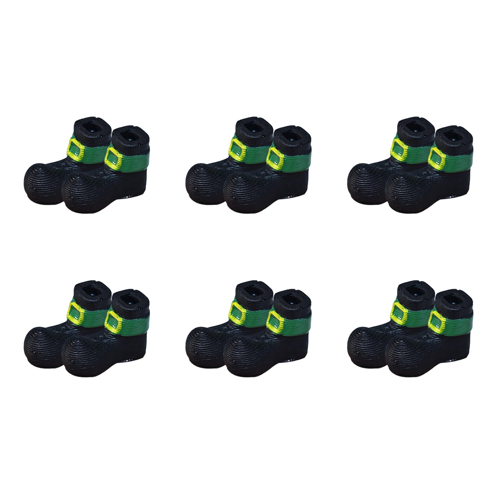 ZNTU six pairs leprechaun shoes for festive displays and DIY crafts