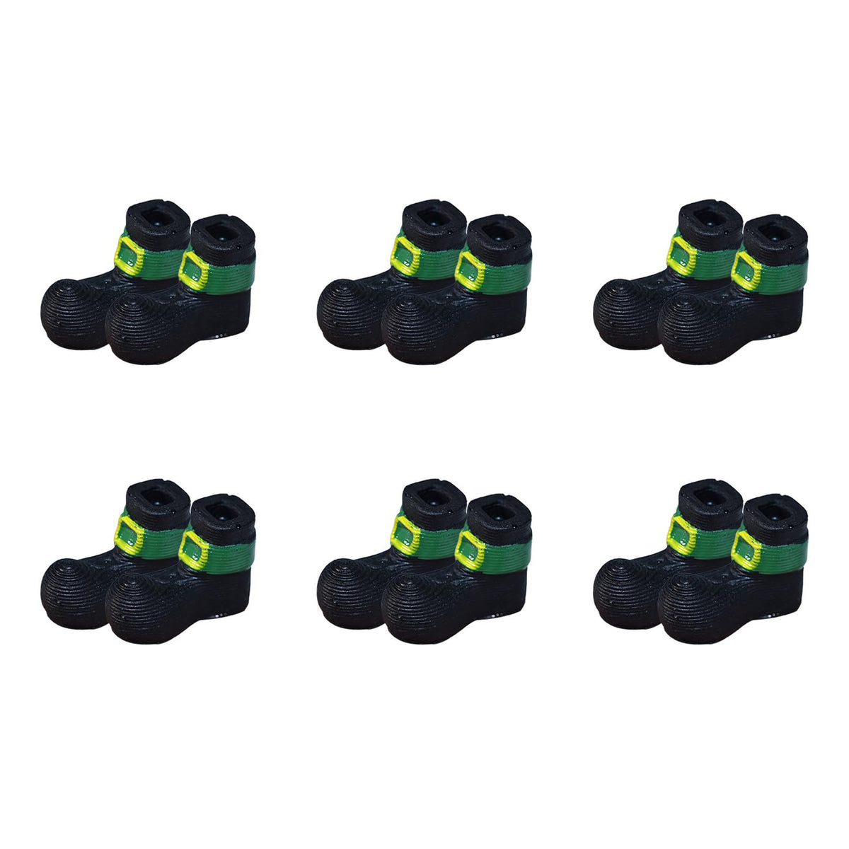ZNTU six pairs leprechaun shoes for festive displays and DIY crafts