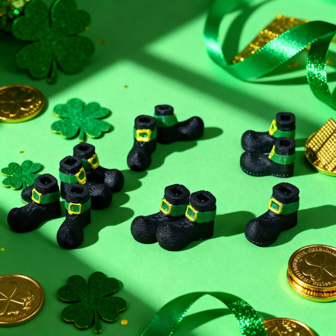 ZNTU St Patrick's Day decor mini shoes enhance centerpieces
