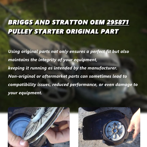 ZNTVW AP6068742 replacement pulley for Briggs Stratton units.