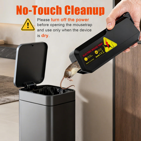 ZNZTO Electric Mouse Trap 2-Pack dual power supply supports cordless or USB use