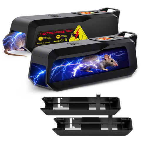 ZNZTO Electric Mouse Trap 2-Pack front view demonstrates compact indoor design for easy placement