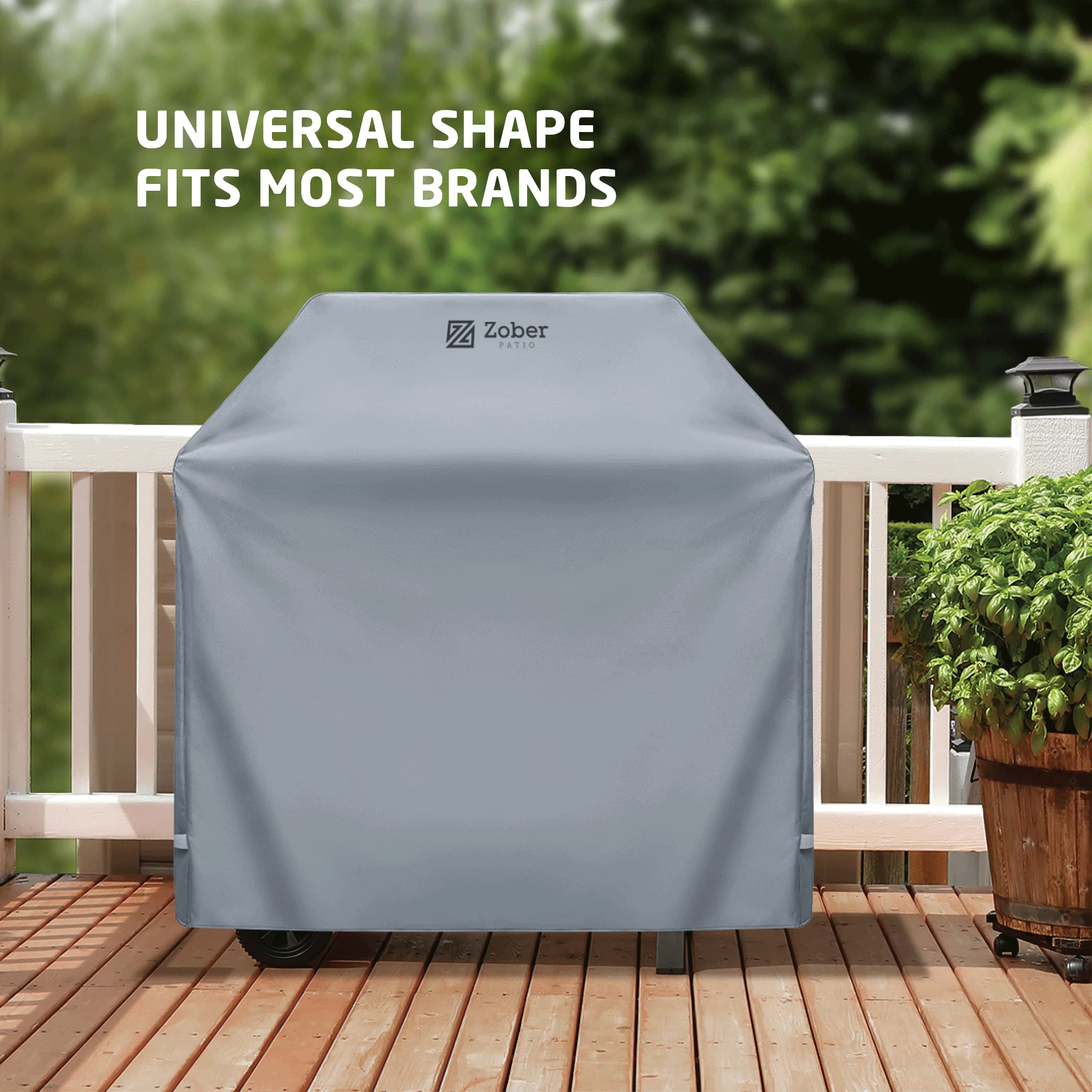 ZOBER laminated waterproof surface sheds rain and snow