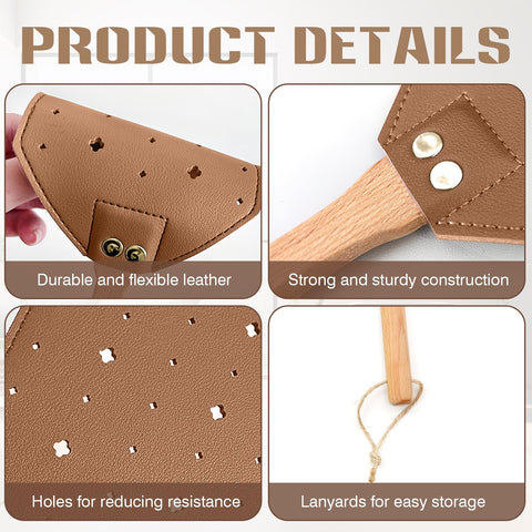 ZOCONE PU swing area leather swatter enables broad, accurate swats.