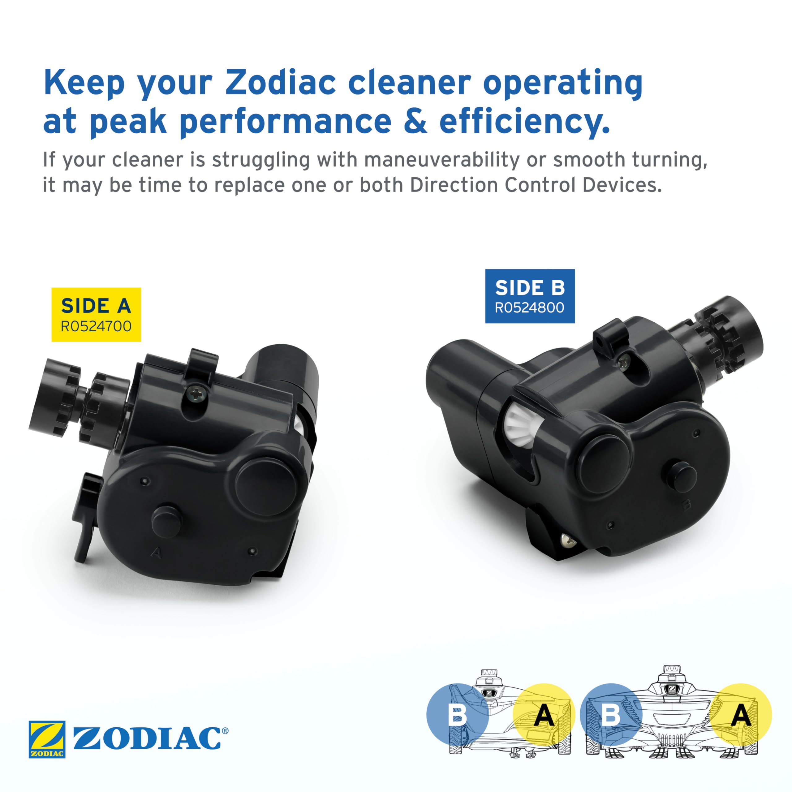 Zodiac compatibility MX6-MX8 ensures proper fit across cleaners