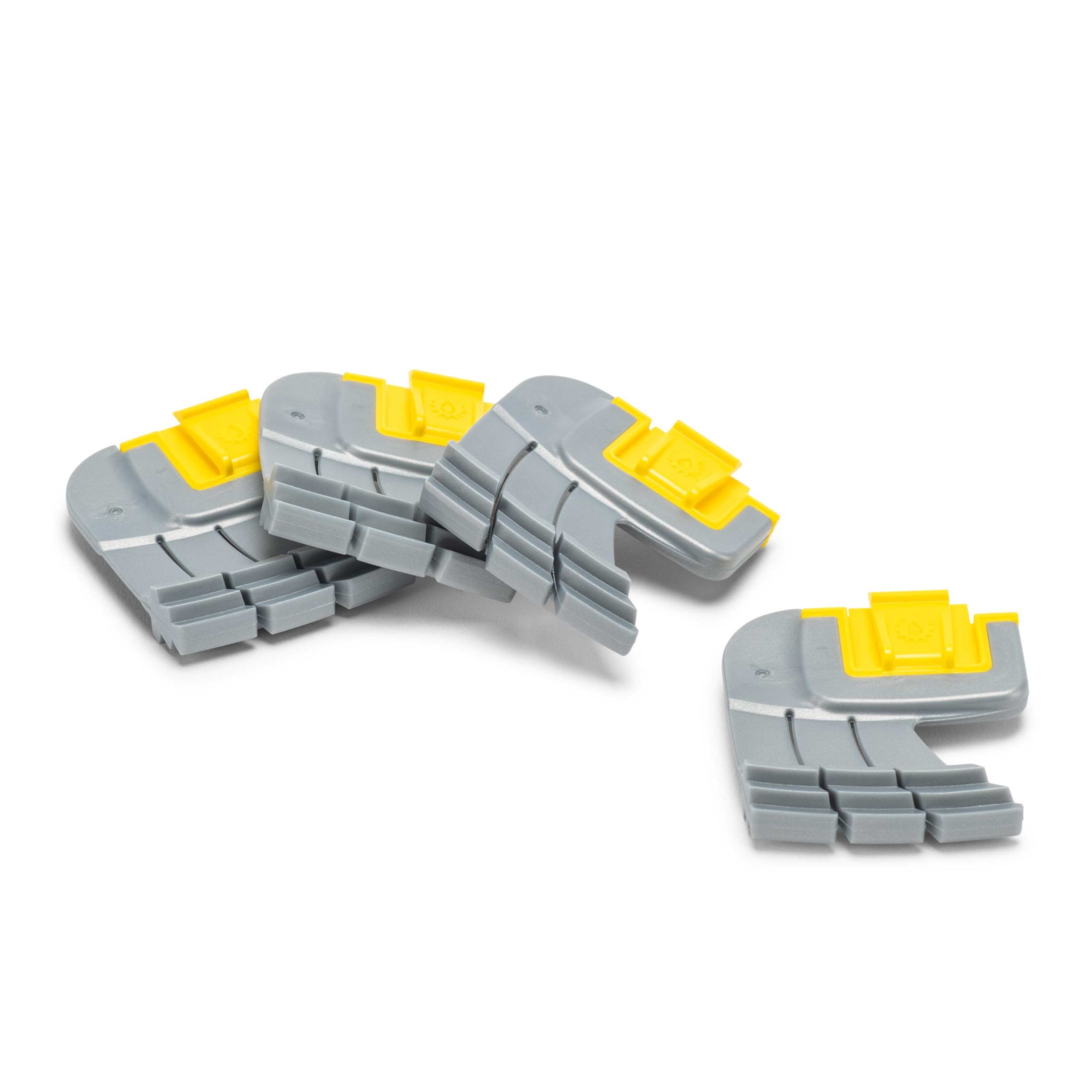 Zodiac cyclonic scrubbing brushes 4-pack ready to replace worn MX6/MX8 brushes.