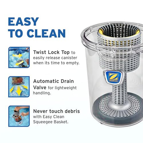 Zodiac Leaf Catcher large-capacity basket simplifies cleaning after debris collection