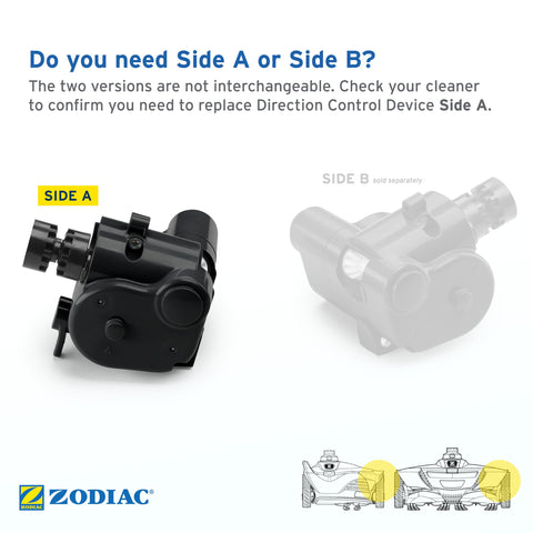 Zodiac MX8 direction control device in action during a full pool coverage cycle.