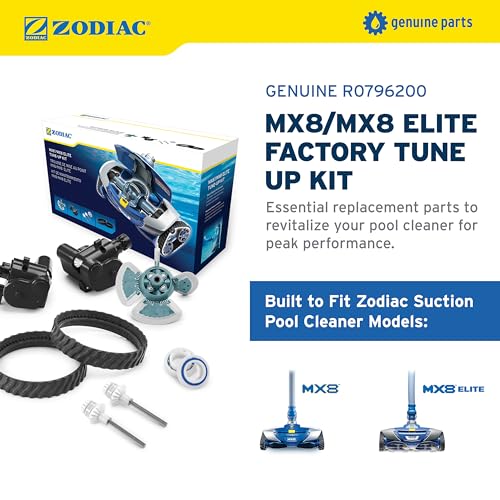 Zodiac MX8 directional control devices A&B for precise steering and maneuverability.