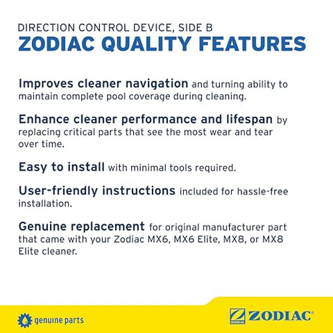 Zodiac MX8 Side B installation guide image illustrating proper integration with the cleaner.