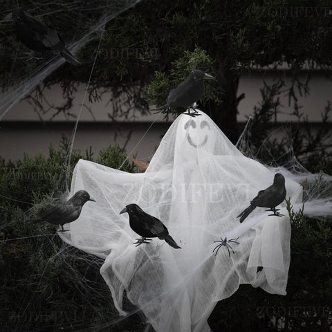 ZODIFEVI Bonarty crow foam body ensures long lasting Halloween decor.