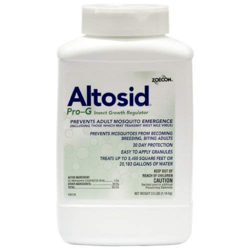 ZOECON Altosid Pro-G mosquito larvicide granules provide standing water larval control