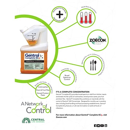 ZOECON Gentrol Complete EC3 emulsified formulation for fast contact kill